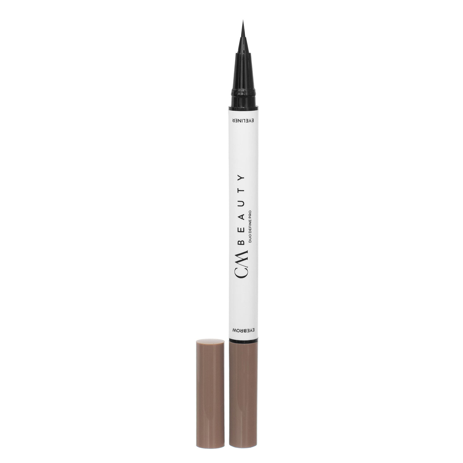 Cariocă pentru sprâncene 2 în 1 – 4 vârfuri + Eyeliner Negru Waterproof - Espresso