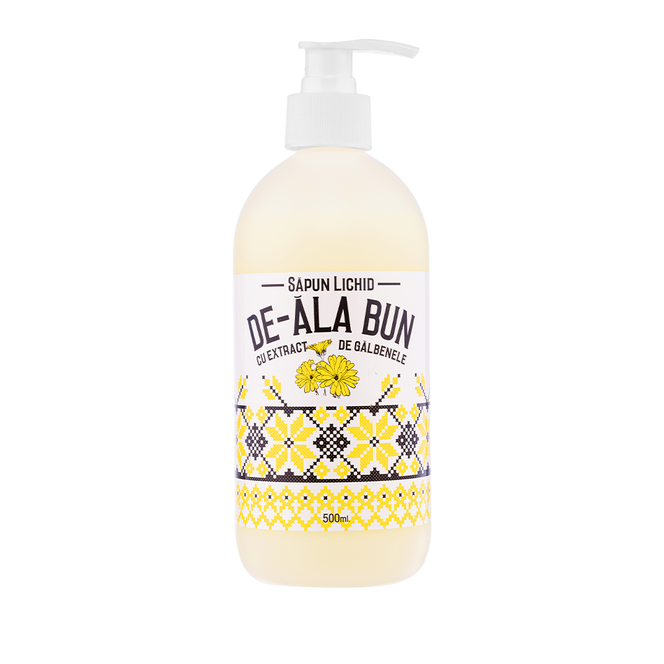 Săpun lichid De-ala Bun, extract de gălbenele, 500ml