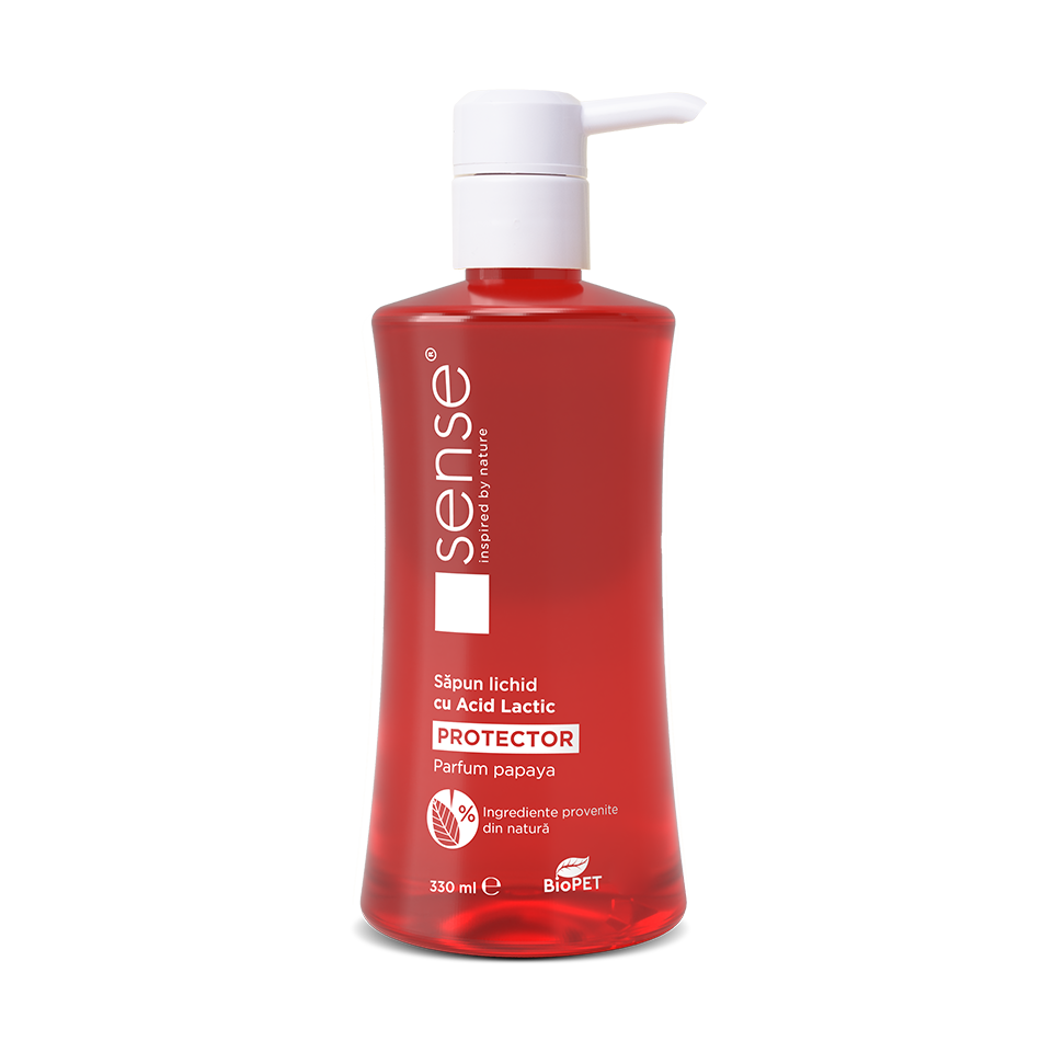 Săpun gel cu acid lactic pH4 și extract de Papaya, 330ml