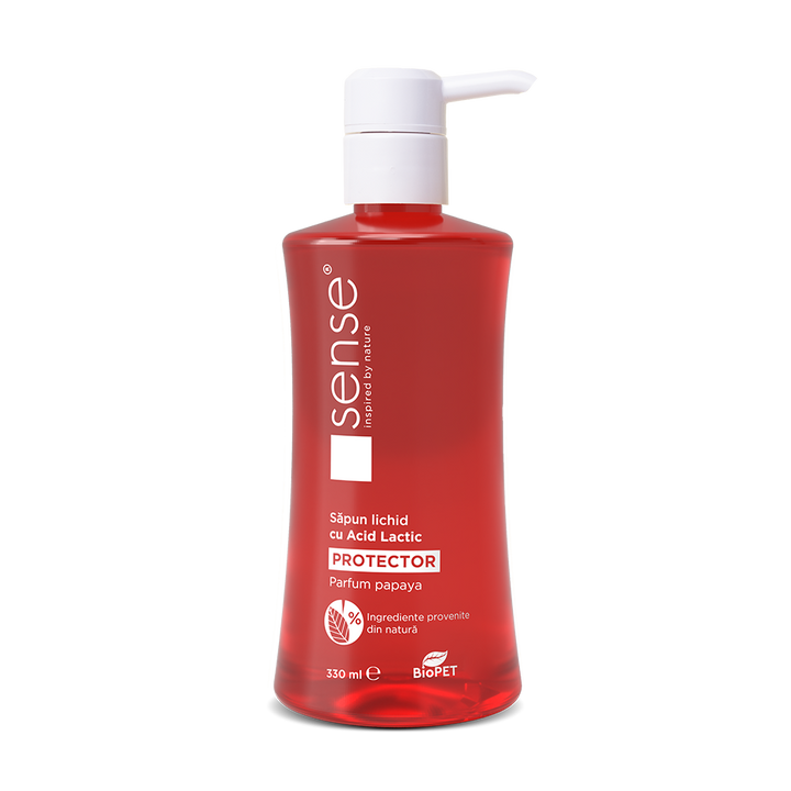 Săpun gel cu acid lactic pH4 și extract de Papaya, 330ml
