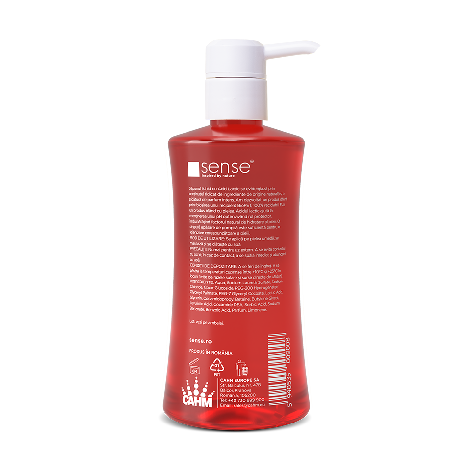 Săpun gel cu acid lactic pH4 și extract de Papaya, 330ml