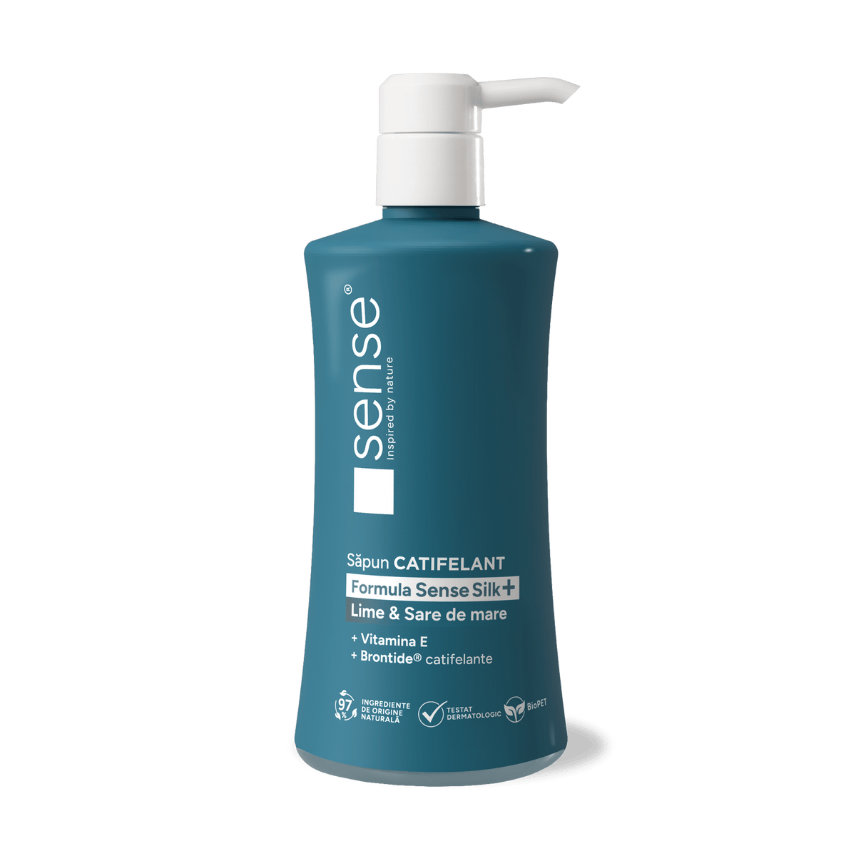 Săpun Lichid Gel, SenseSilk+, Lime & Sare de Mare, 330ml