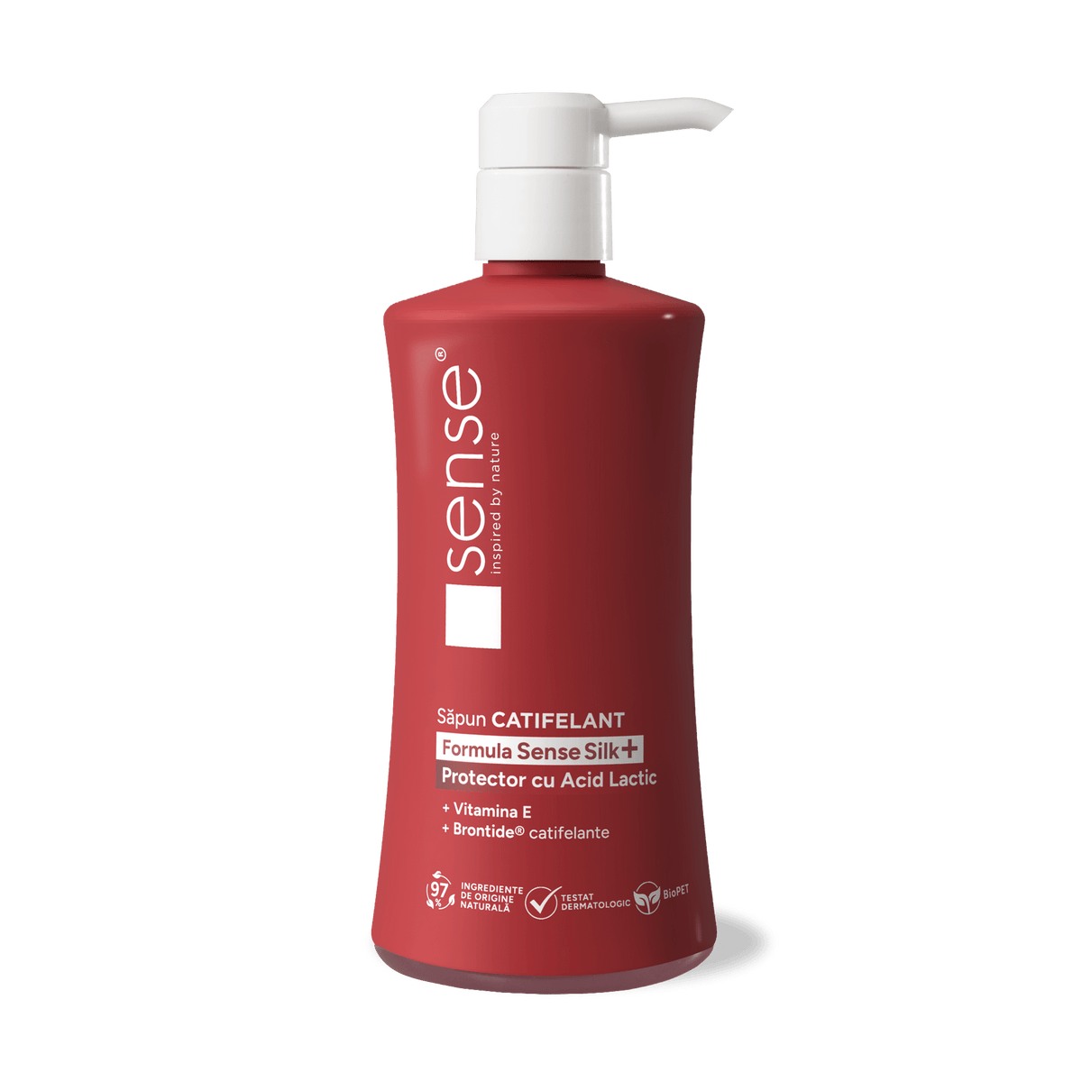 Săpun Lichid Gel, SenseSilk+, Protector cu Acid Lactic, 330ml