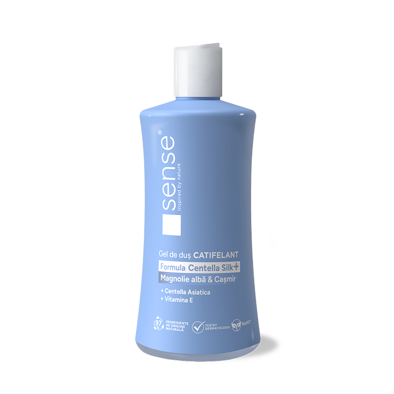 Gel de Duș CentellaSilk+, Magnolie Albă & Cașmir, 330ml