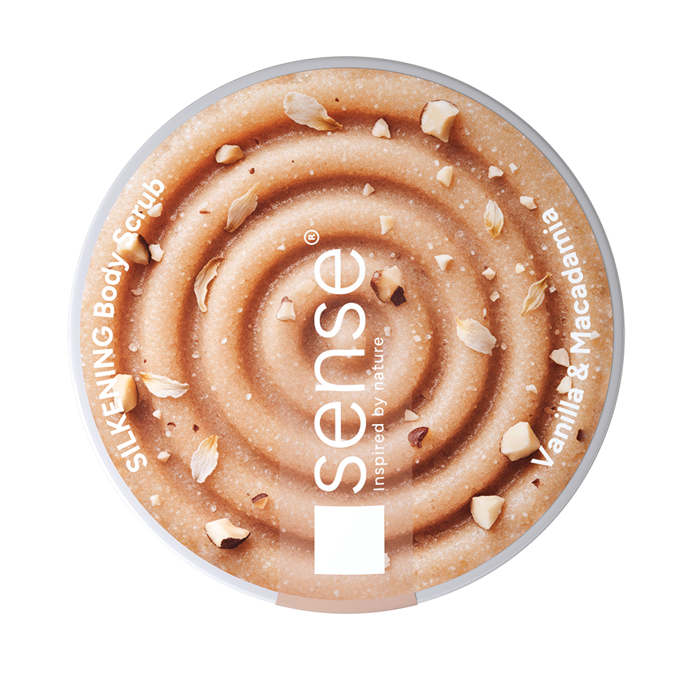 Exfoliant de corp, SugarSilk+, Vanilie & Macadamia, 200ml