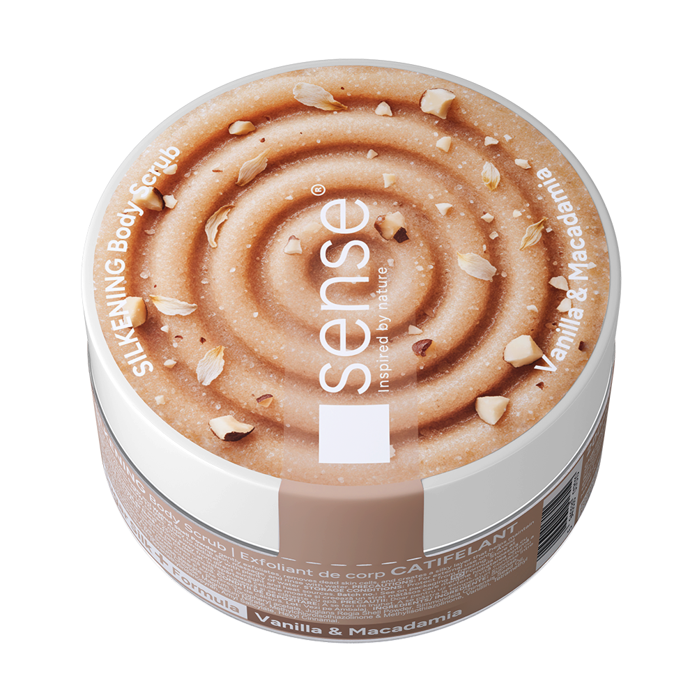 Exfoliant de corp, SugarSilk+, Vanilie & Macadamia, 200ml