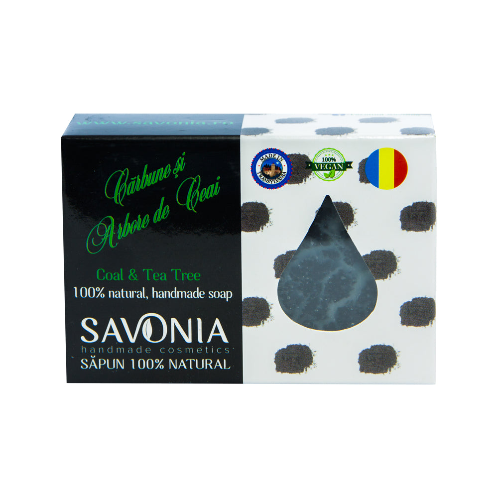 Sapun Natural Carbune si Arbore de Ceai, 90 g