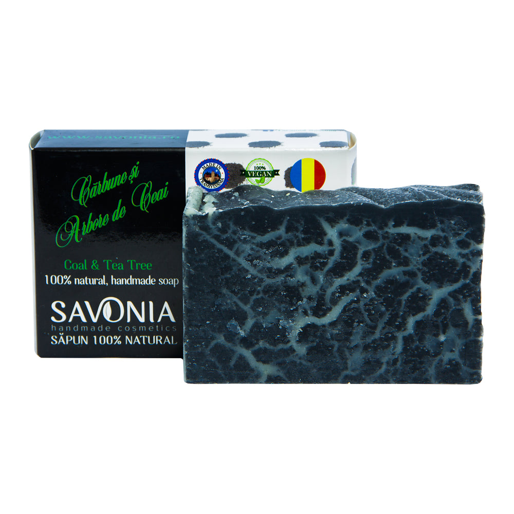 Sapun Natural Carbune si Arbore de Ceai, 90 g