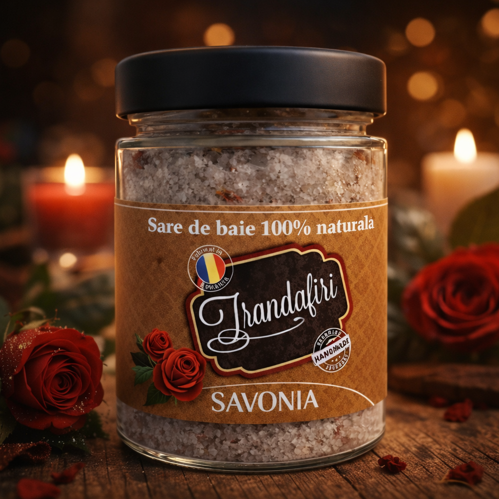 Sare de Baie cu Trandafiri, Savonia, 350 gr
