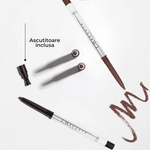 Creion de Ochi Gel Waterproof Retractabil cu Ascuțitoare de Vârf Integrată - Deep Black