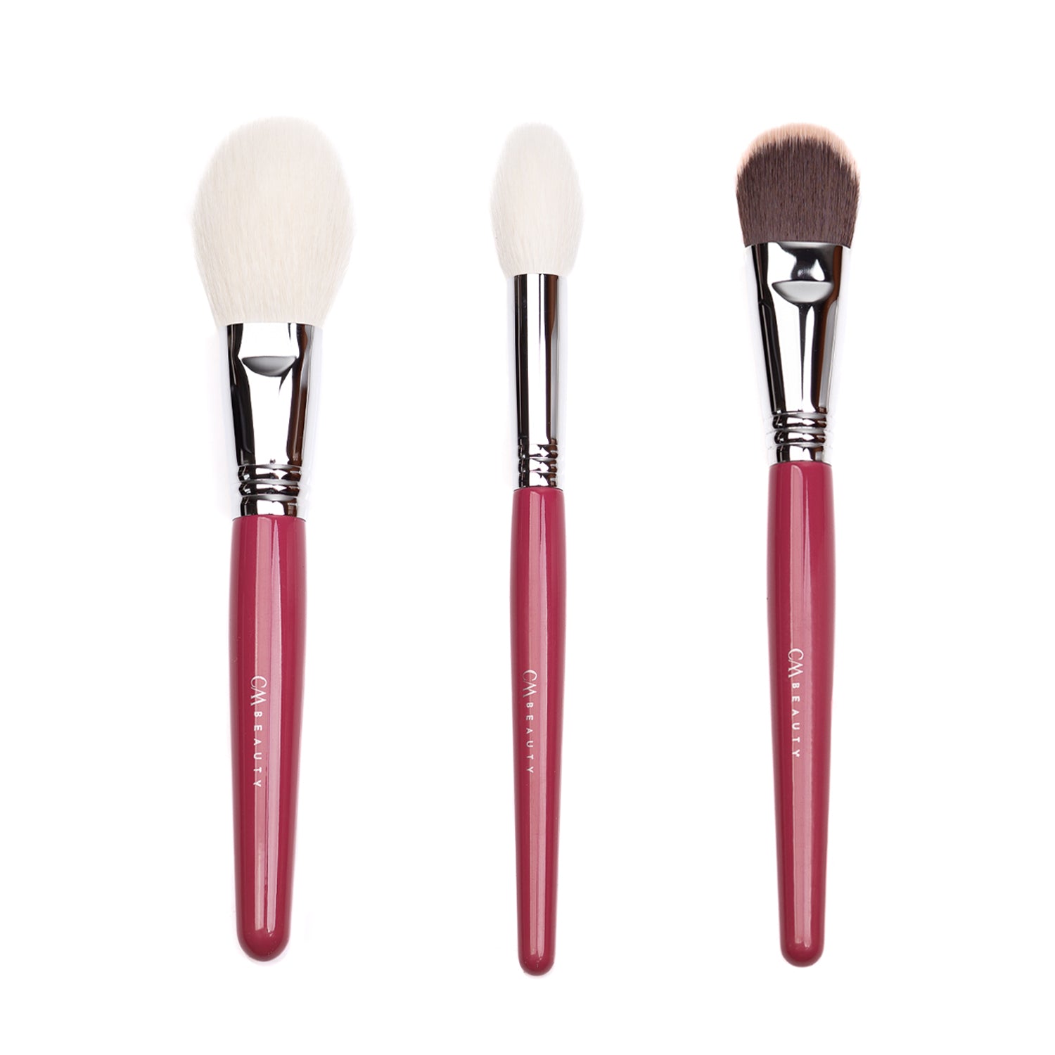 Set 15 pensule machiaj profesionale Deep Red
