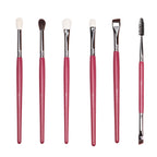 Set 15 pensule machiaj profesionale Deep Red