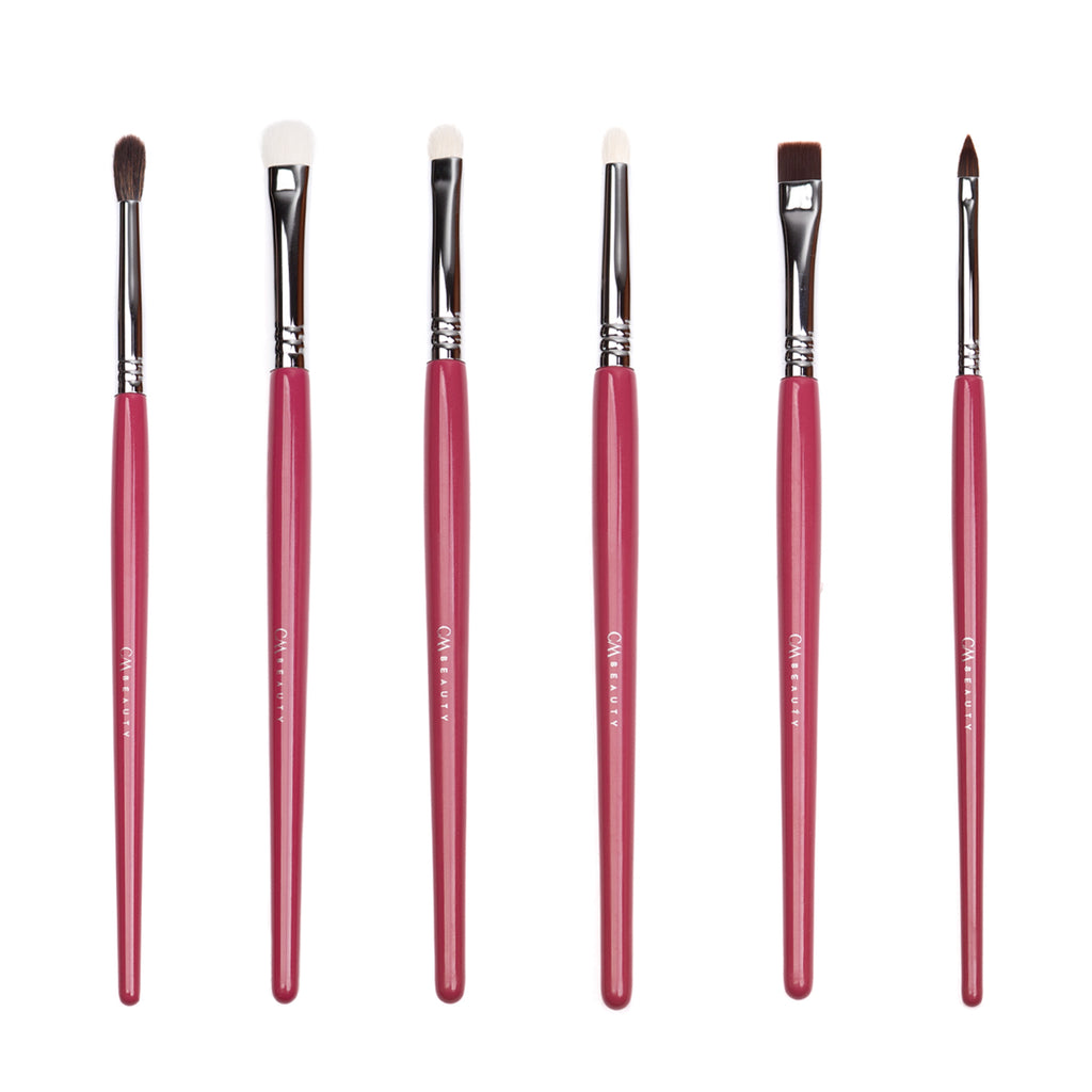 Set 15 pensule machiaj profesionale Deep Red