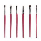 Set 15 pensule machiaj profesionale Deep Red