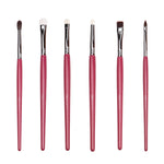Set 15 pensule machiaj profesionale Deep Red