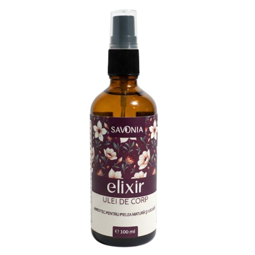Elixir – Ulei de Corp Savonia – Amestec pentru Pielea Matură și Uscată, 100 ml