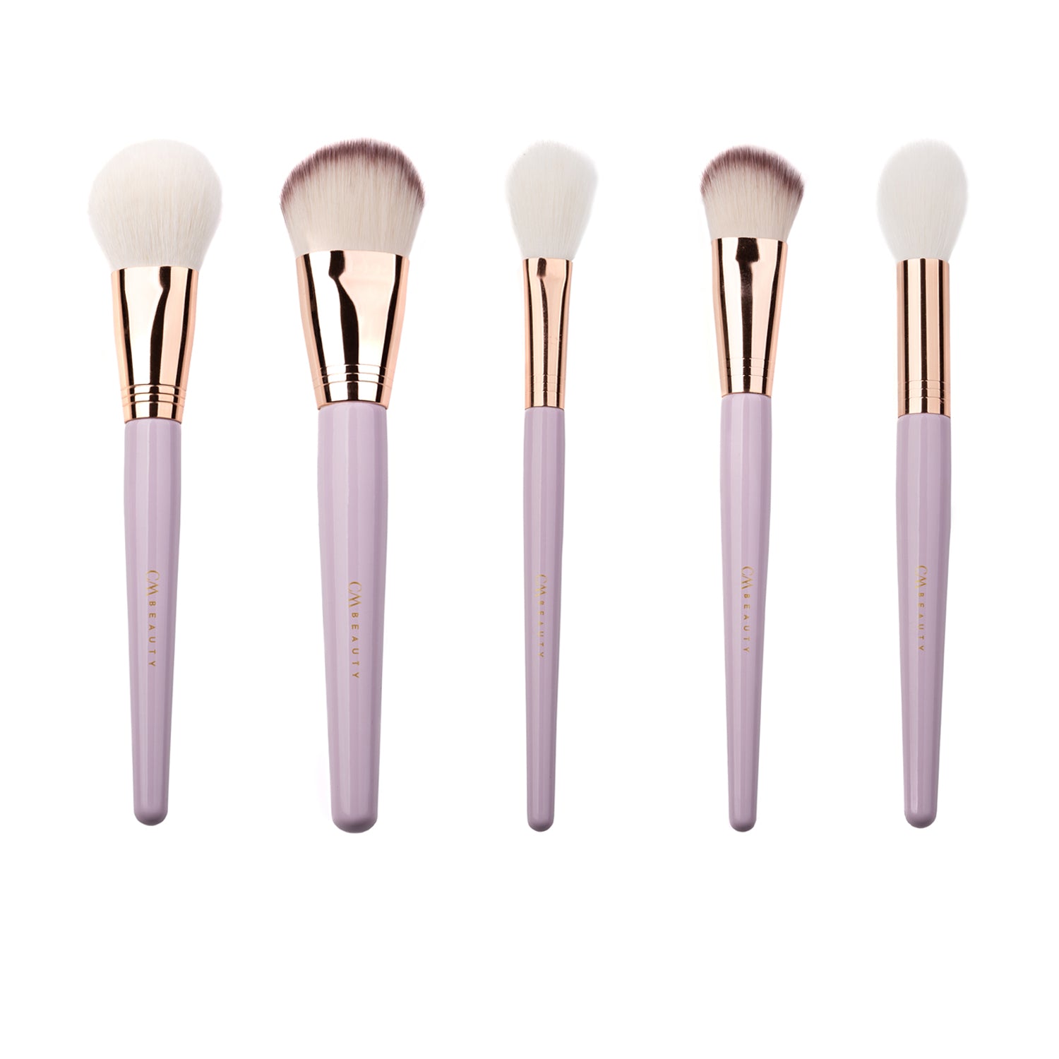 Set 14 pensule machiaj profesionale Lilac Glow