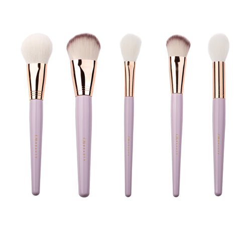 Set 14 pensule machiaj profesionale Lilac Glow