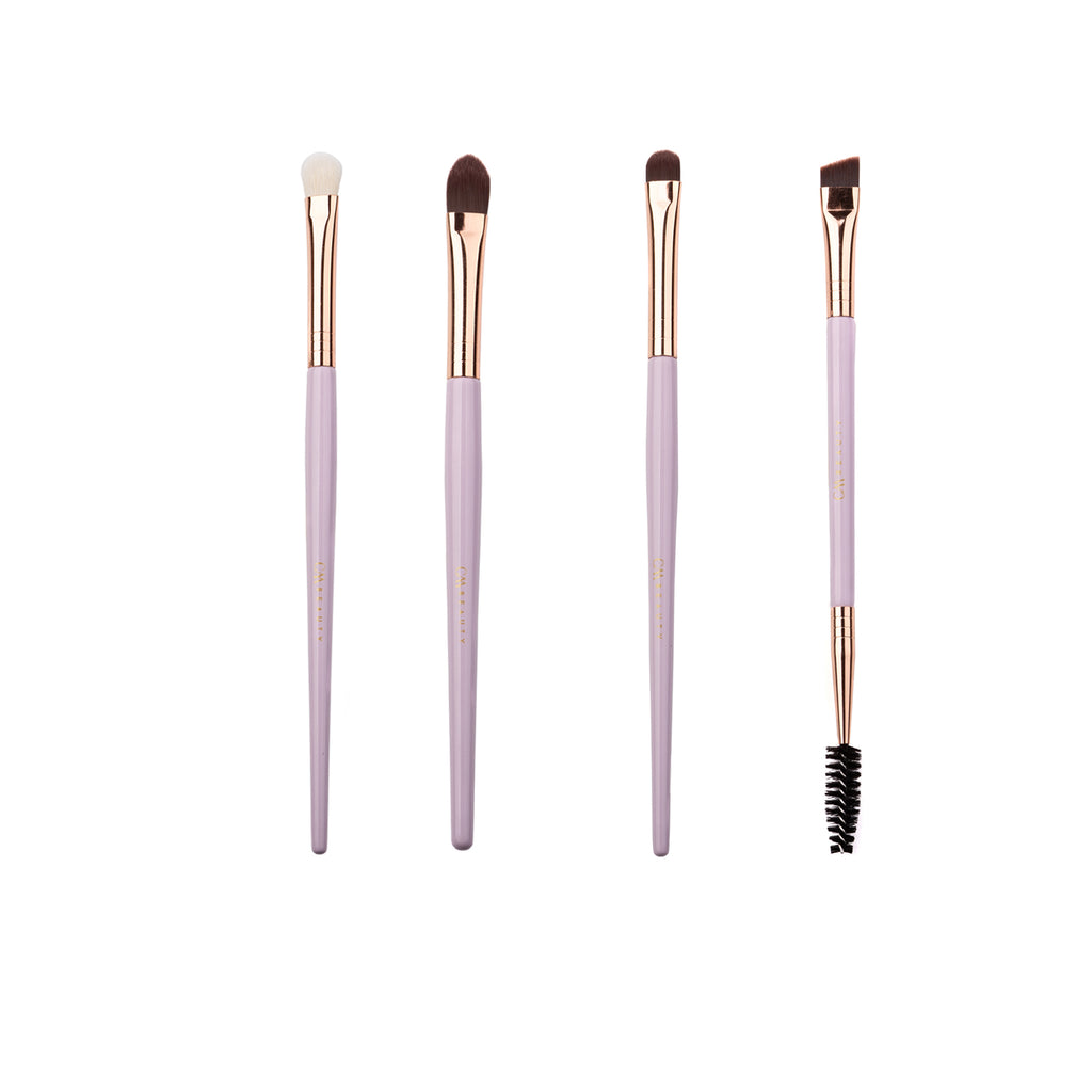 Set 14 pensule machiaj profesionale Lilac Glow