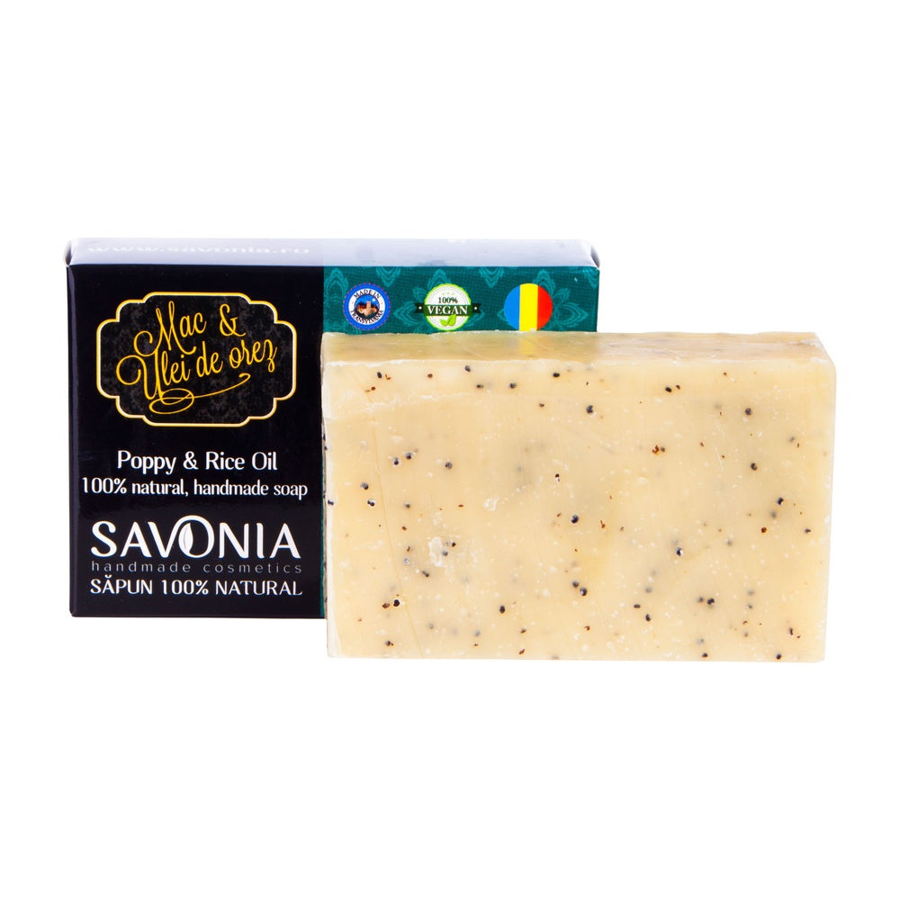 Sapun Natural Mac si Ulei de Orez, 90 g