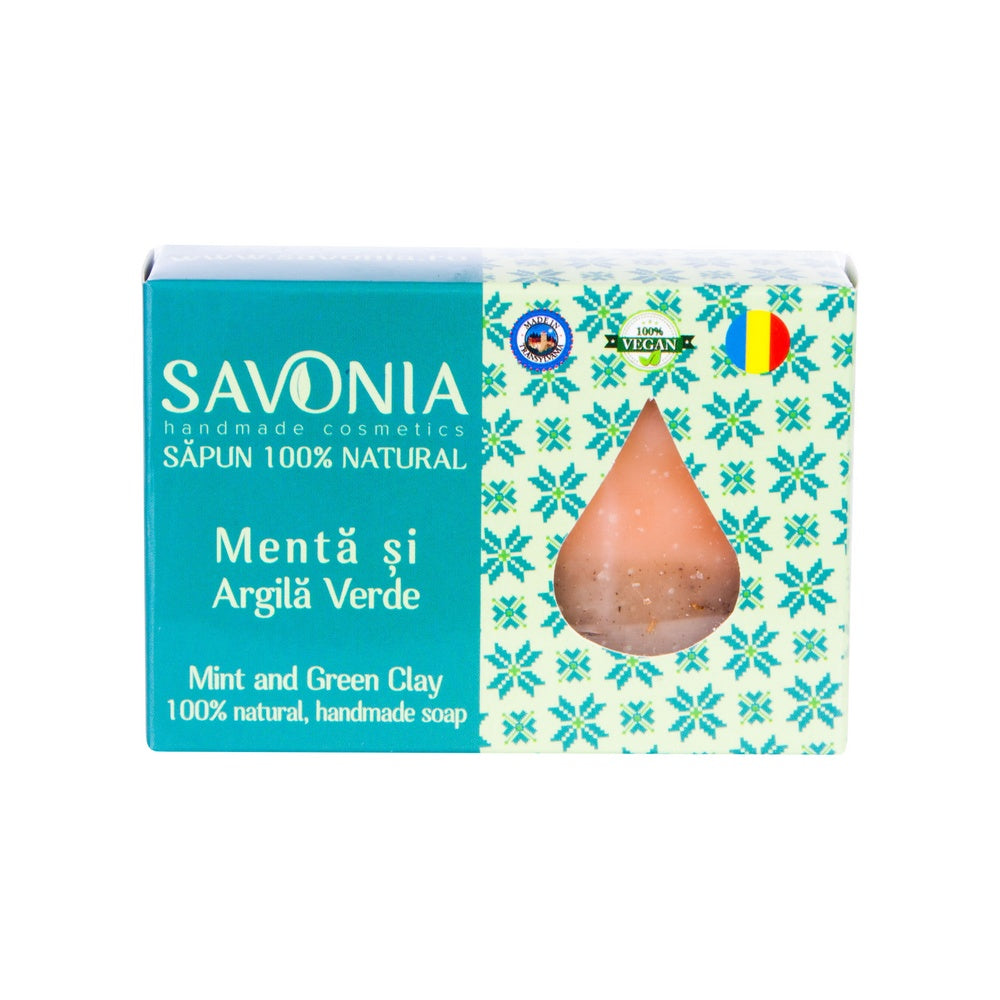 Sapun Natural Menta si Argila Verde, 90 g