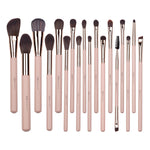 Set 18 pensule machiaj profesionale Nude Glow