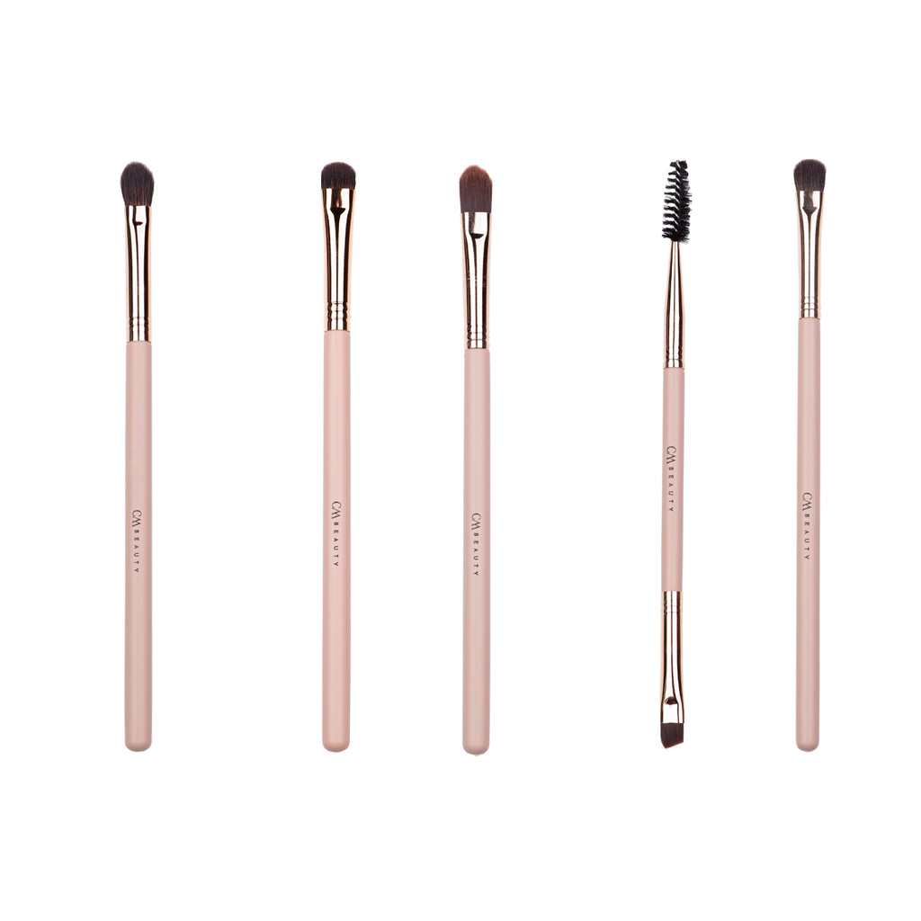 Set 18 pensule machiaj profesionale Nude Glow