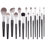 Set 15 pensule machiaj profesionale Onyx Glow