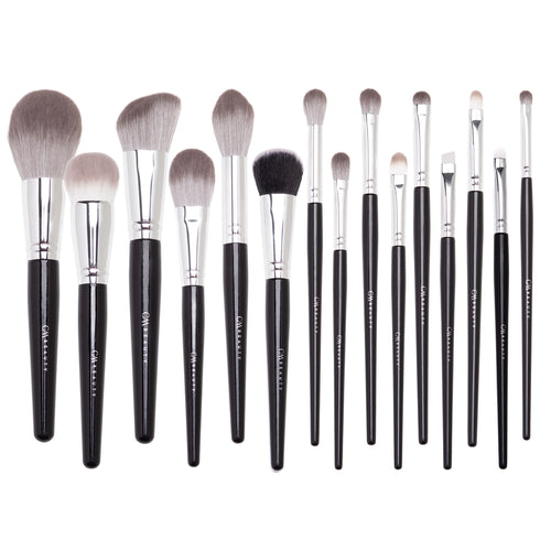 Set 15 pensule machiaj profesionale Onyx Glow