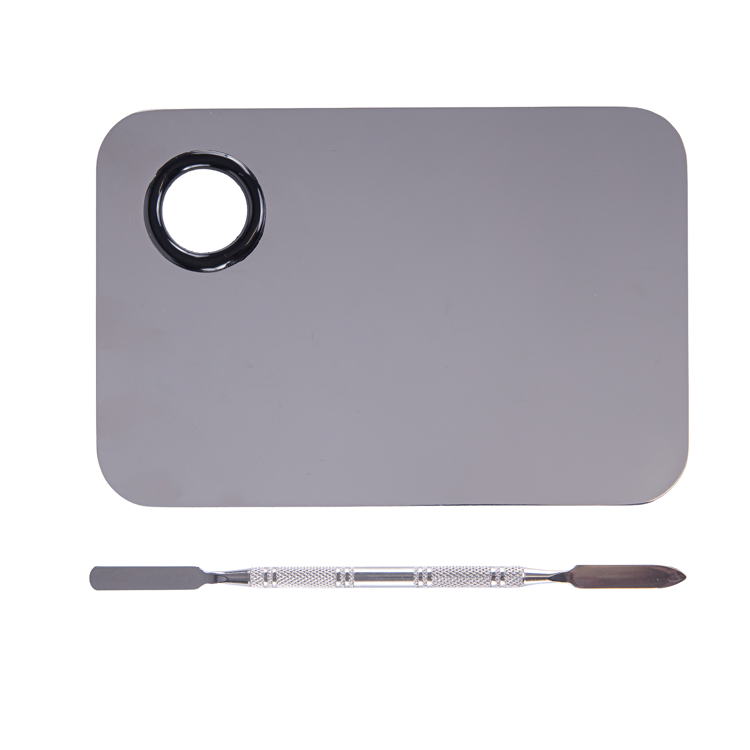 Paleta mixare make-up din inox+spatula