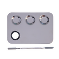 Paleta mixare make-up din inox+spatula