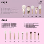 Set 14 pensule machiaj profesionale Lilac Glow