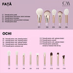 Set 14 pensule machiaj profesionale Lilac Glow