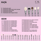 Set 26 pensule machiaj profesionale Royal Grey