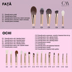 Set 20 pensule machiaj profesionale Soft Nude