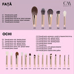 Set 20 pensule machiaj profesionale Soft Nude