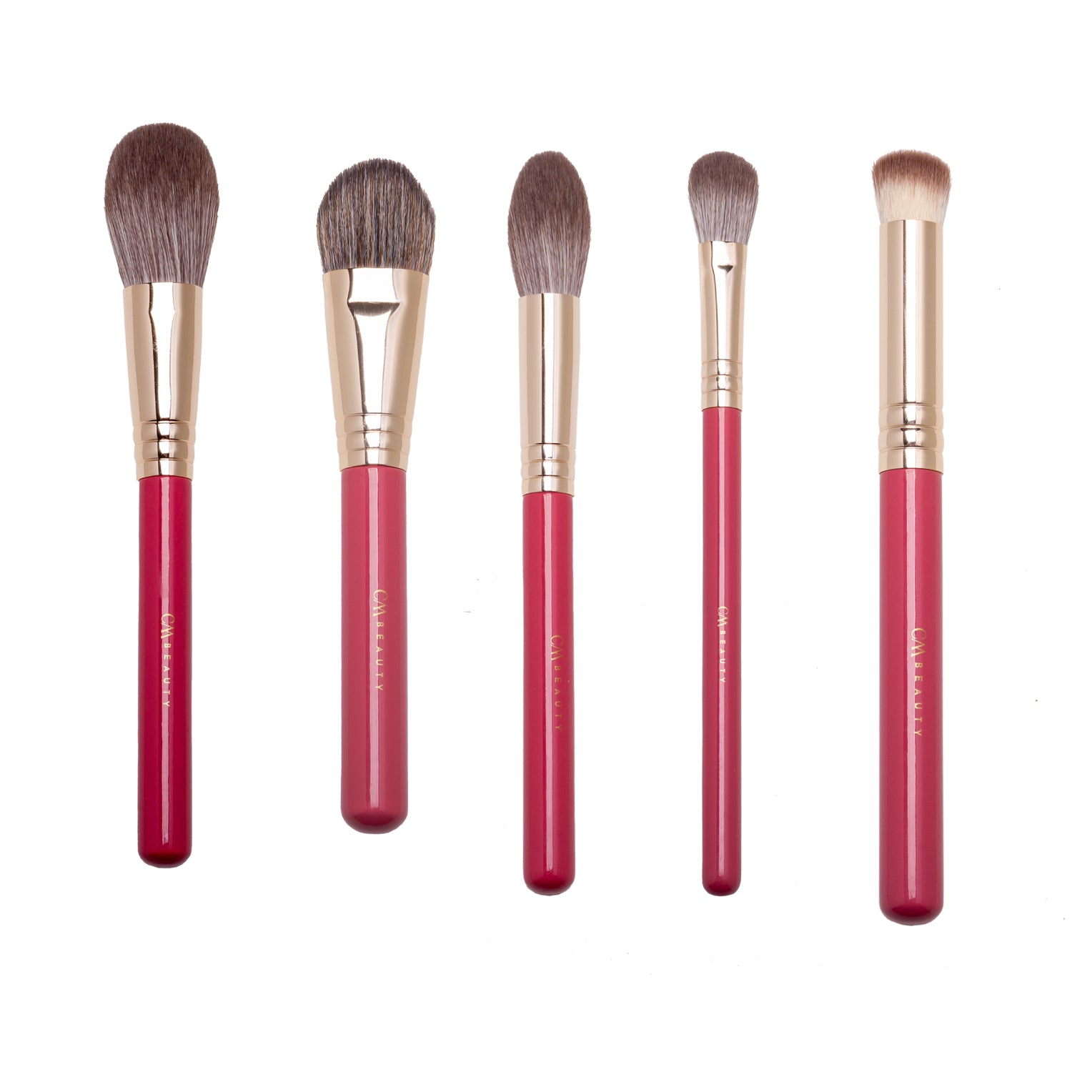 Set 17 pensule machiaj profesionale Velvet Rouge