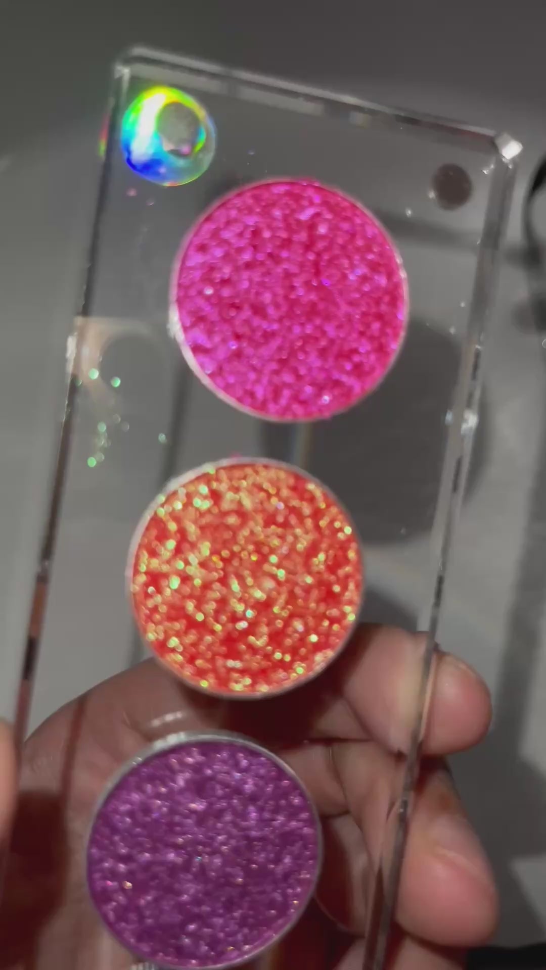 Paleta farduri-pigmenti presati Luxury Glam Palette 01