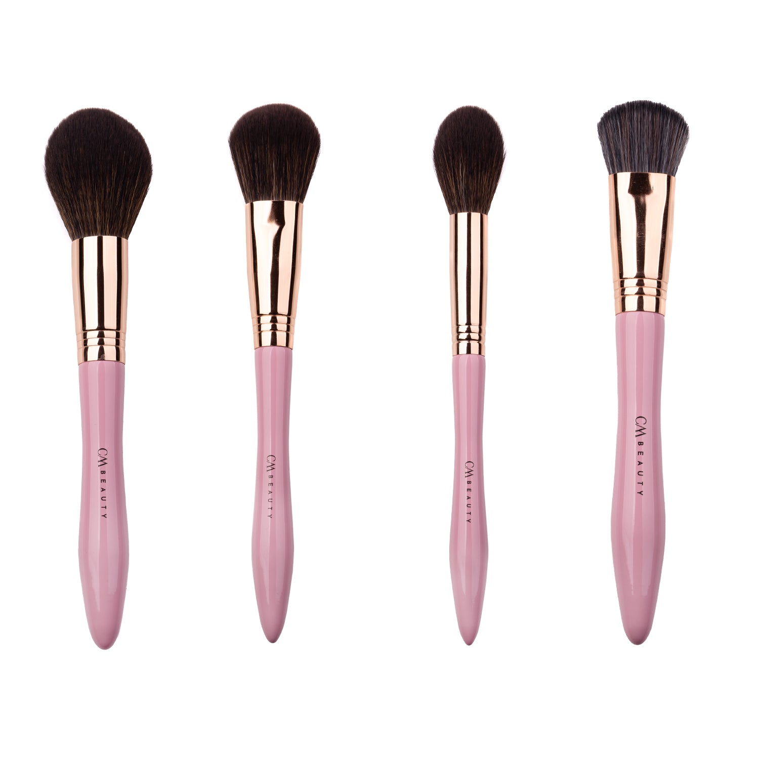 Set 13 pensule machiaj profesionale Rose Gold