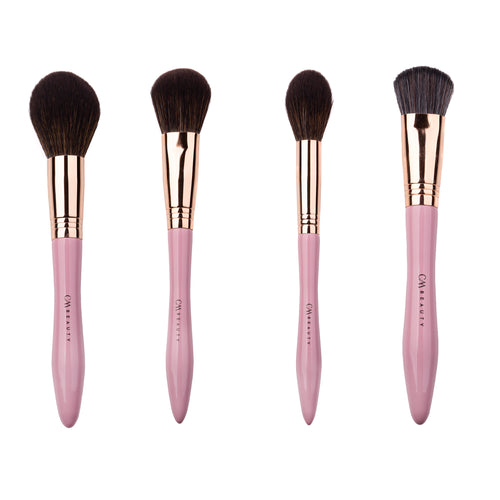 Set 13 pensule machiaj profesionale Rose Gold