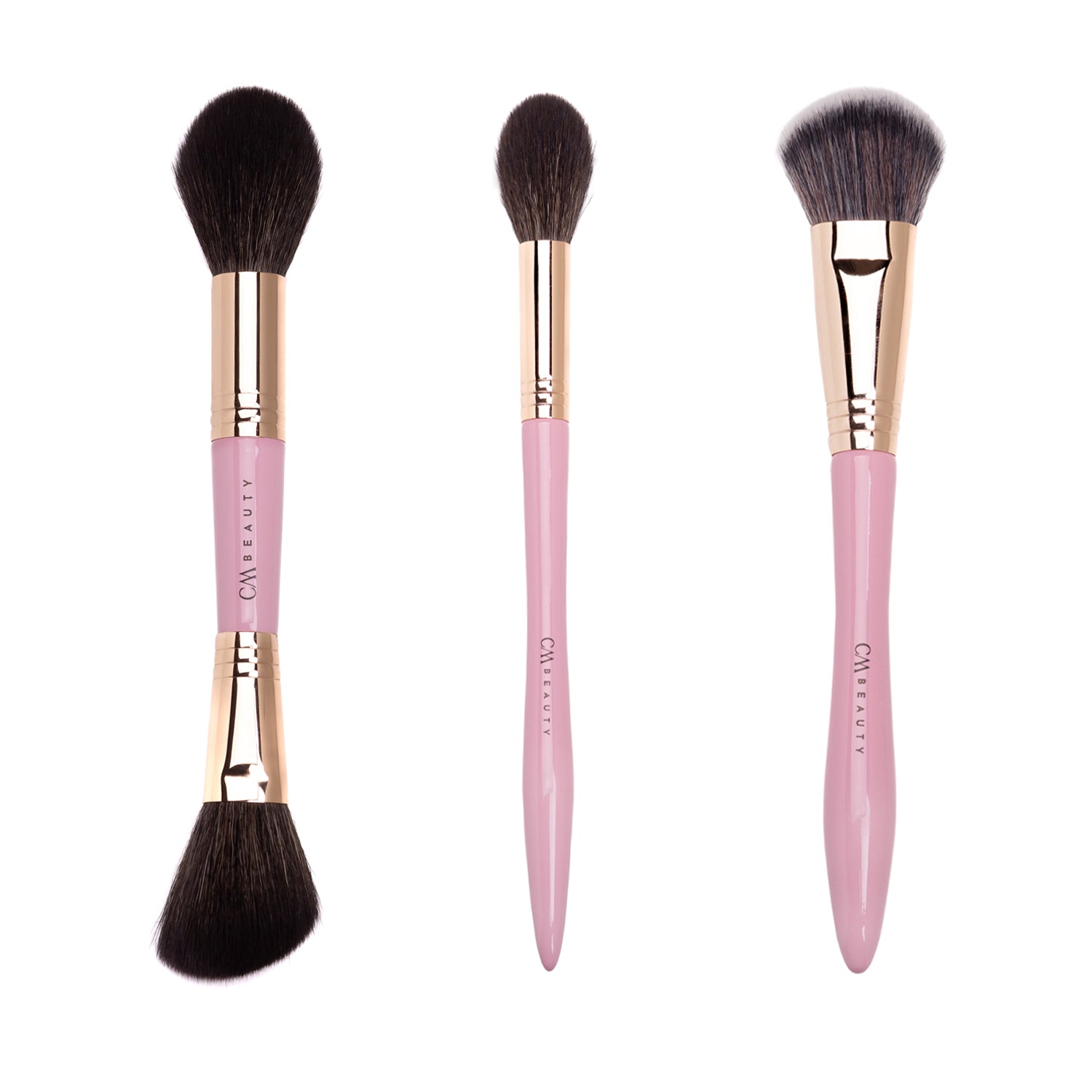 Set 12 pensule machiaj profesionale Rose Gold Glam