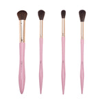 Set 12 pensule machiaj profesionale Rose Gold Glam