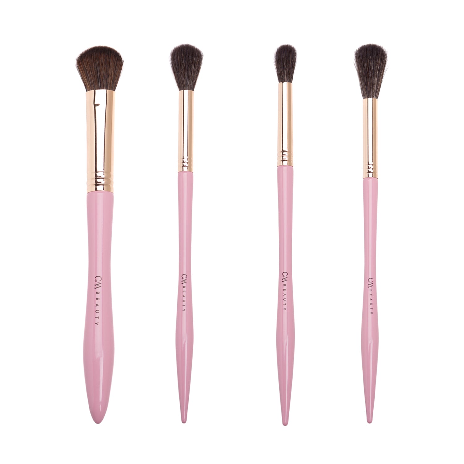 Set 12 pensule machiaj profesionale Rose Gold Glam