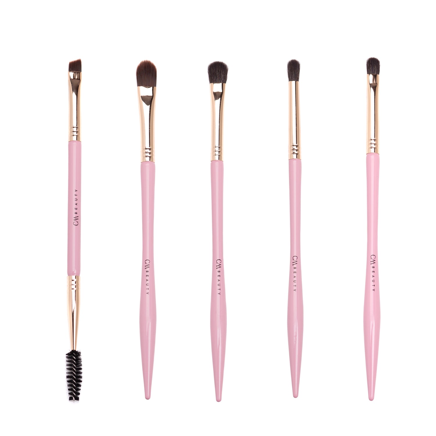 Set 12 pensule machiaj profesionale Rose Gold Glam