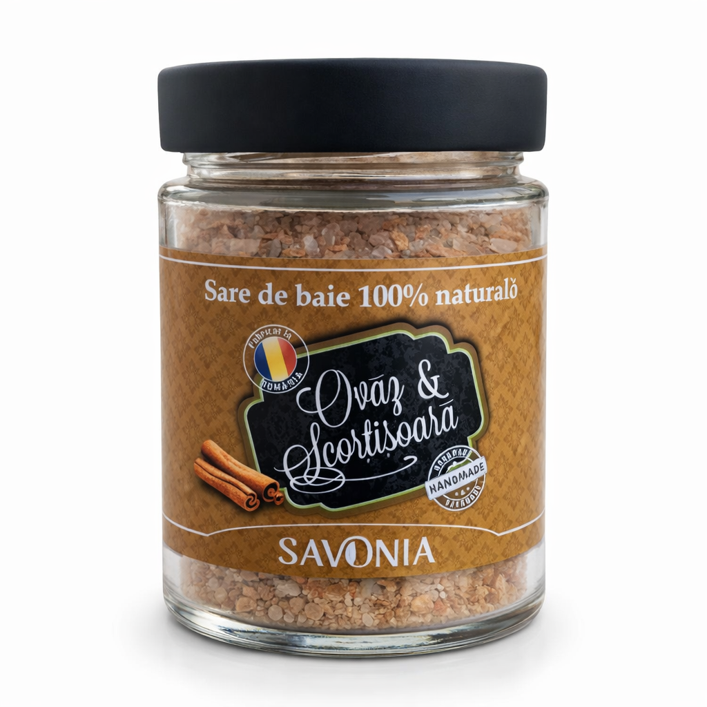 Sare de Baie cu Ovaz si Scortisoara, Savonia, 350 gr