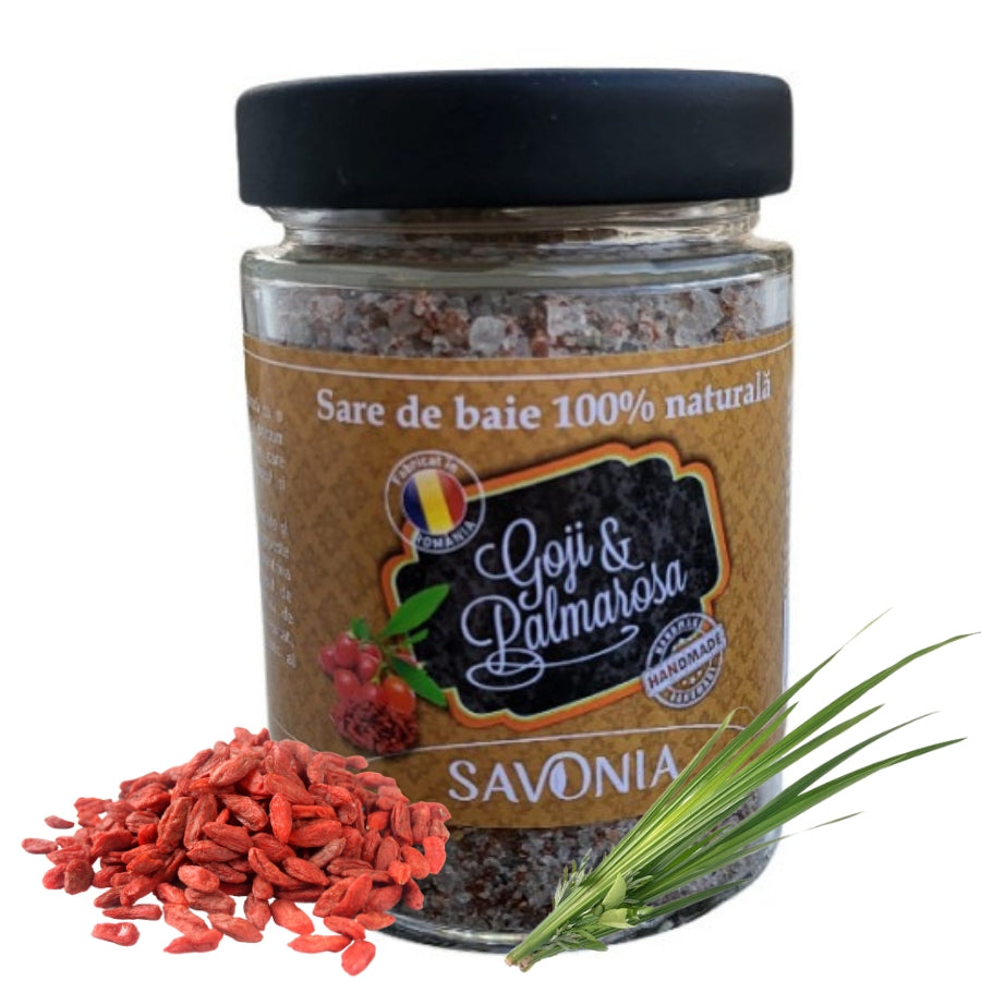 Sare de Baie cu Goji si Palmarosa, Savonia, 350 gr