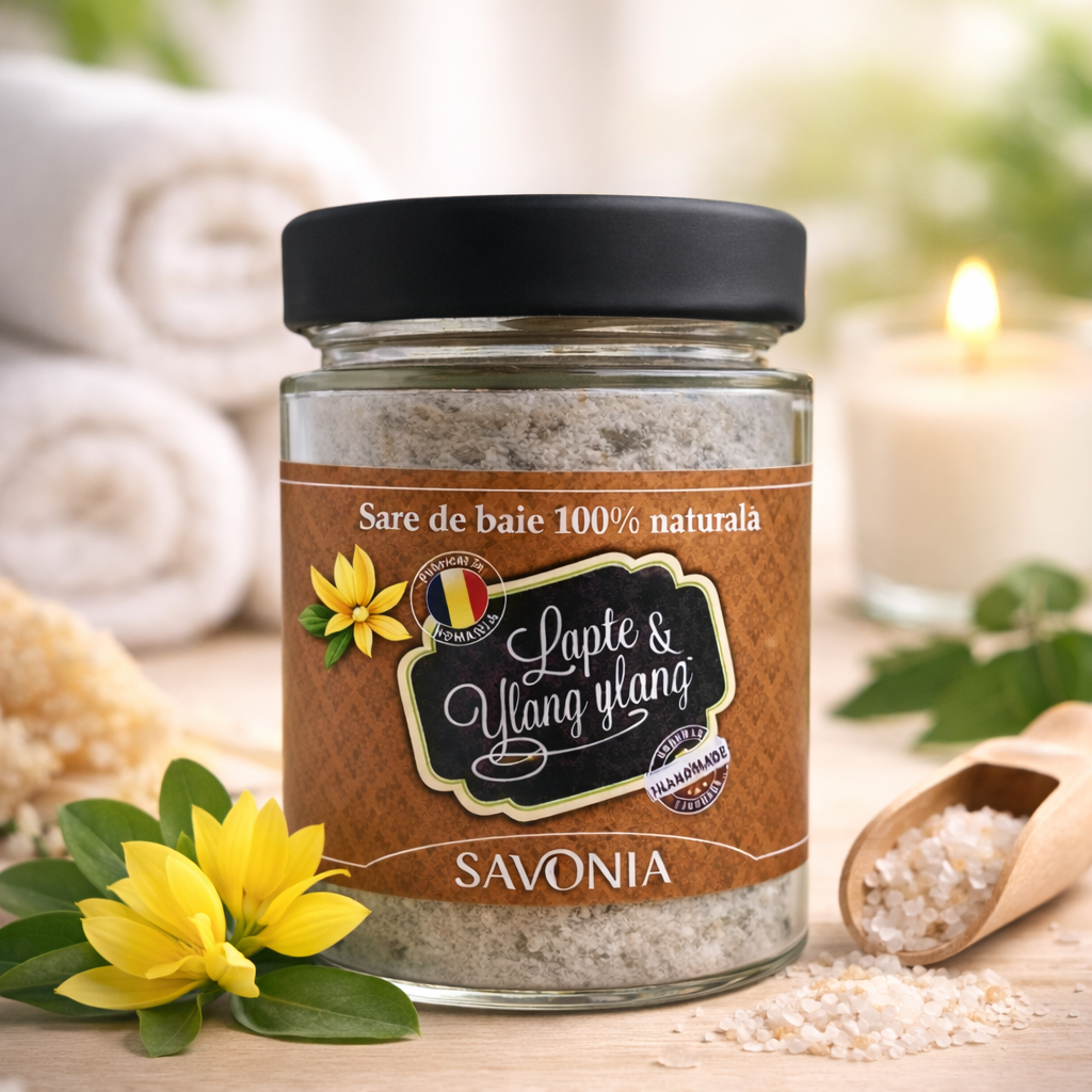 Sare de Baie cu Lapte si Ylang Ylang, Savonia, 350 gr