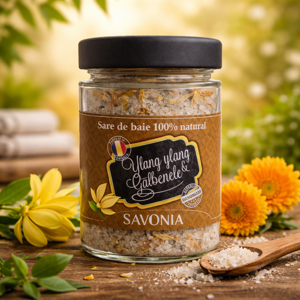Sare de Baie cu Ylang Ylang si Galbenele, Savonia, 350 gr