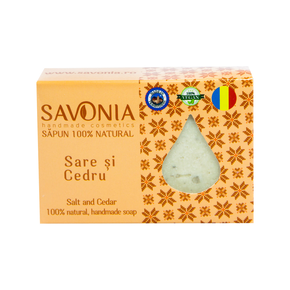 Sapun Natural Sare si Cedru, 90 g
