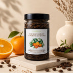 Scrub 100% Natural Revigorant cu Portocale si Cafea, Savonia, 300 gr